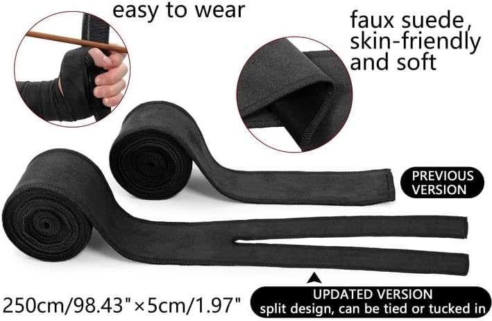 Secure Medieval Hand Wraps - Renaissance Faux Suede Bracers for LARP Halloween Cosplay