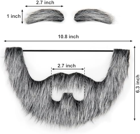 KICNIC Fake Mustaches for Adults Nobleman Beards Novelty Costumes