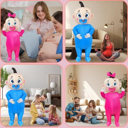 Gigantic Baby Blow-Up Costume for Adults Gender Reveal Party