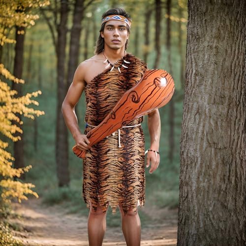Prehistoric Caveman Costume Set for Halloween