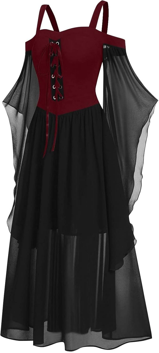 FONMA Retro Batwing Dress