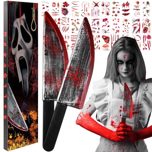 Japior Fake Chucky Knife Set - 2Pcs for Halloween