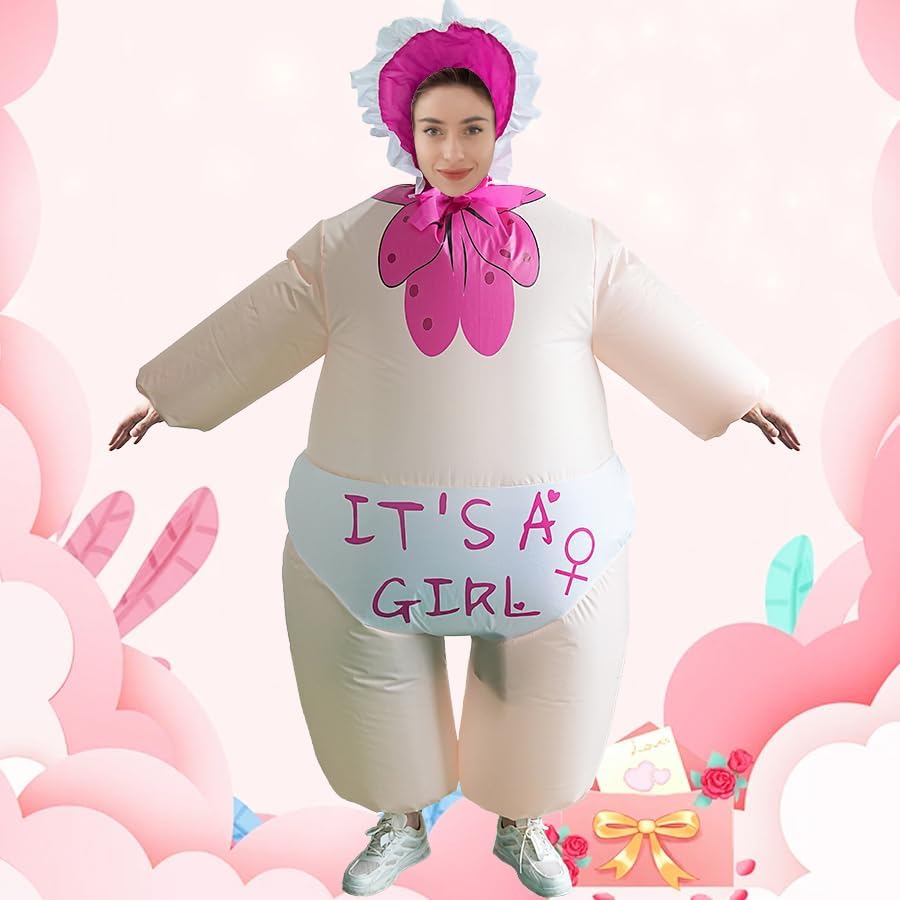 Easily Transform into an Adult Inflatable Baby Costume