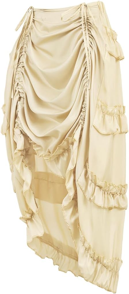 Kranchungel Womens Steampunk Skirt Pirate Costume Victorian Steampunk Outfit