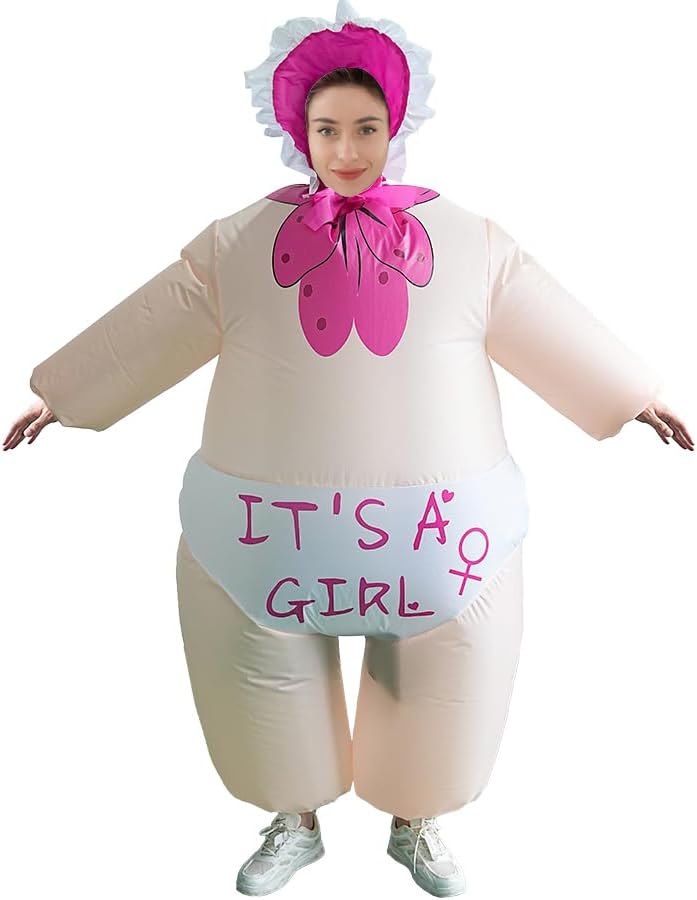 Easily Transform into an Adult Inflatable Baby Costume