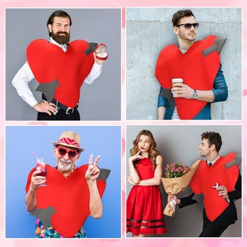 Adults Valentines Celebration Heart Costume for Halloween Love Party Mothers Day