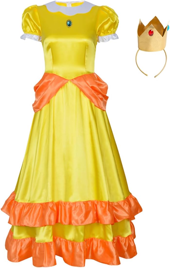 Vibrant Women Princess Peach Costume - Party cosplay Gown for Women