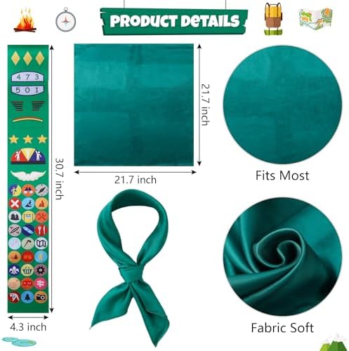 Scout Costume Set 3-Piece Womens Girls Action Accessories