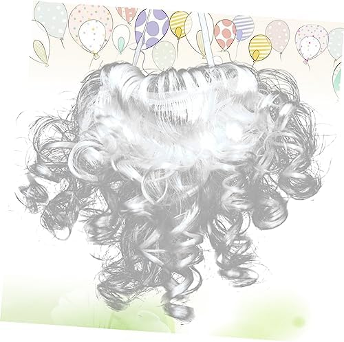 GALPADA Fake Beard Halloween costume - White Role Play beard Costume