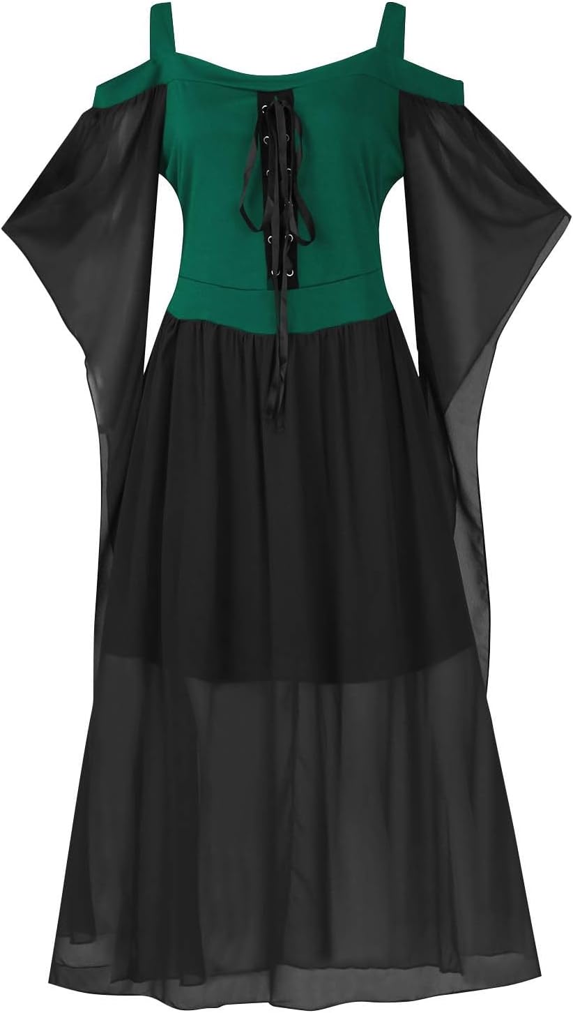 Renaissance Halloween Bundle Womens Party Dress Chemise Set