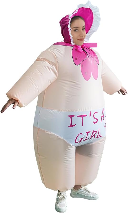 Easily Transform into an Adult Inflatable Baby Costume