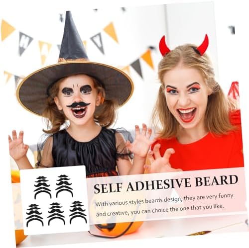 25PCS Pirate Fake Beard Mustache Set