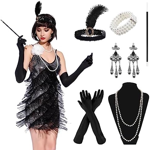1920s Flapper Accessories Set - Vintage Design