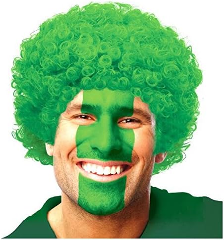 Amscan Curly Party Wig Costume Green