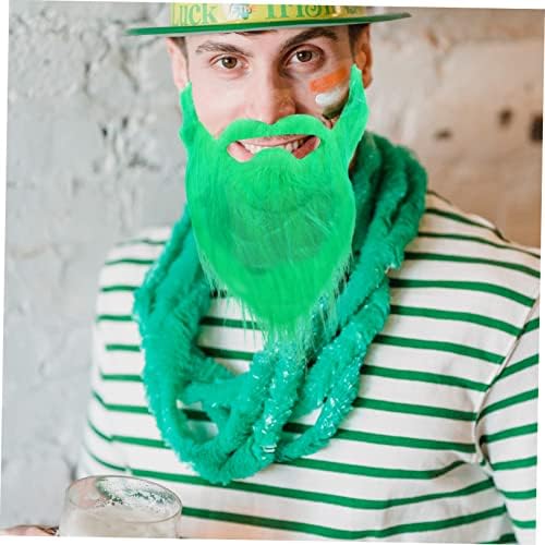 St Patricks Day fake beards 2Pcs costume set for festive celebrations