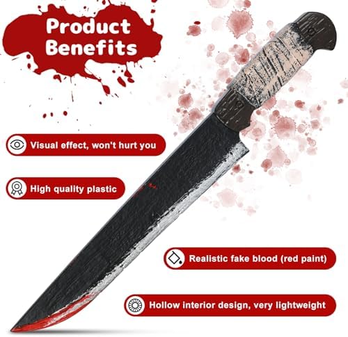 Scary Halloween Fake Blood Knife