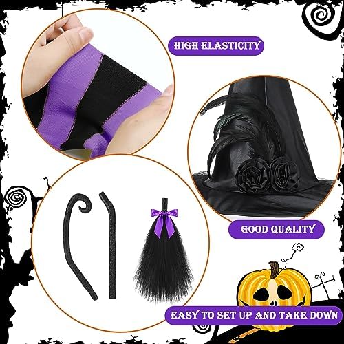 Witchy Accessories Set for Halloween - Perfect Makeup-Free Look