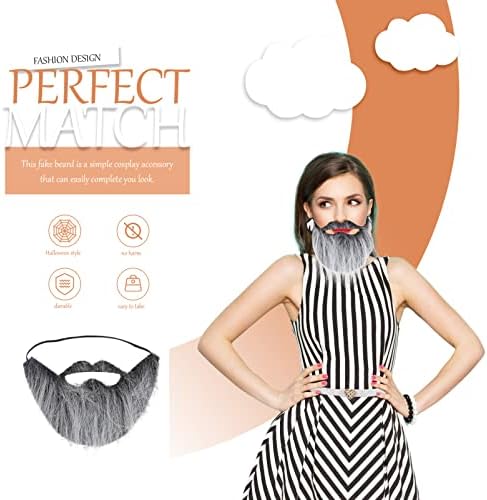 3PCS Fake Beards Halloween Costume for Kids