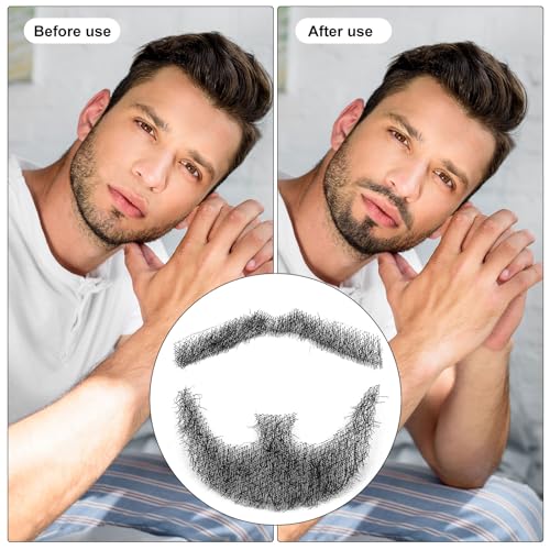 Togarhow Fake Mustache Beard for Men