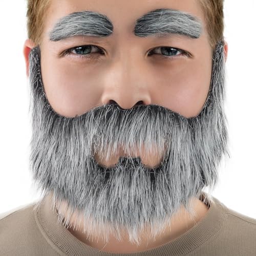 KICNIC Fake Mustaches for Adults Nobleman Beards Novelty Costumes