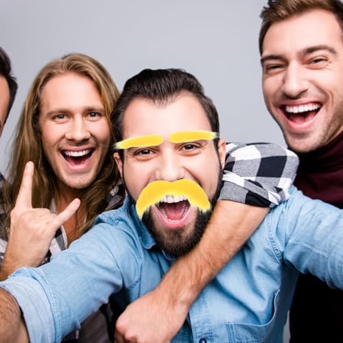 MUCKLILY 2-Pack Fake Beards for Men