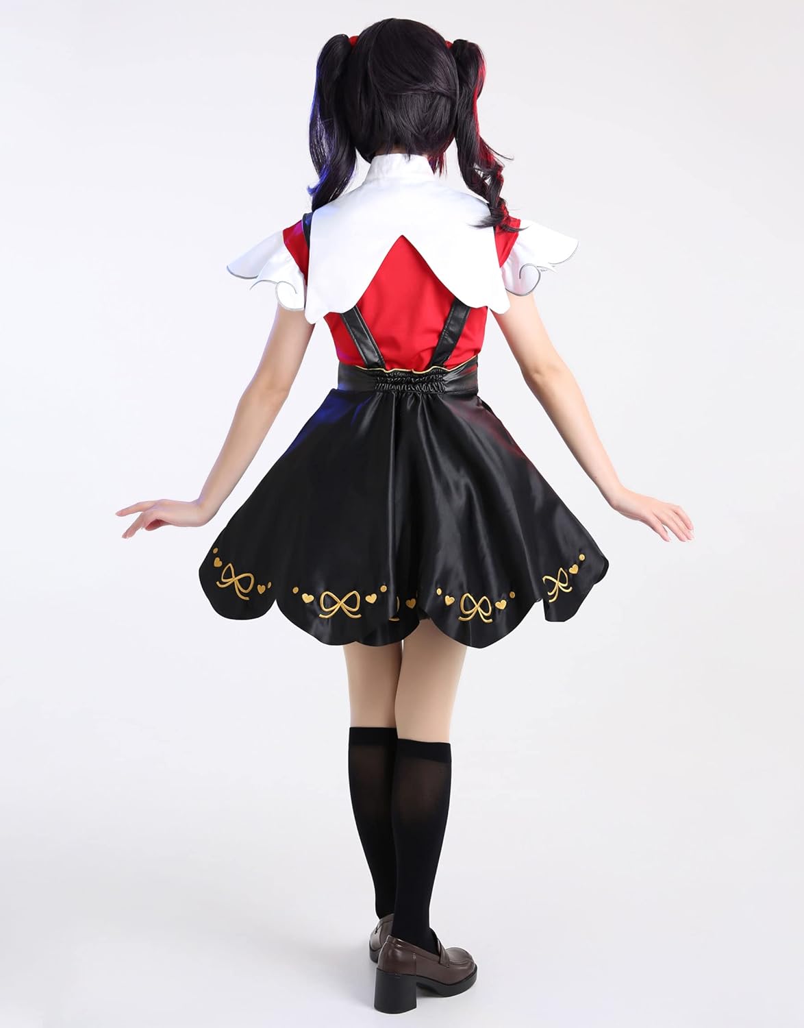 Kawaii Womens Game Streamer Cosplay Costume with Suspender Skirt and Accessories