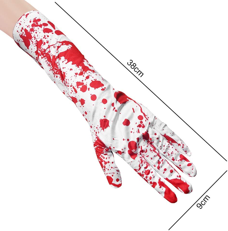 Halloween Bloody Gloves and Stockings Set for Women - Cosplay Party