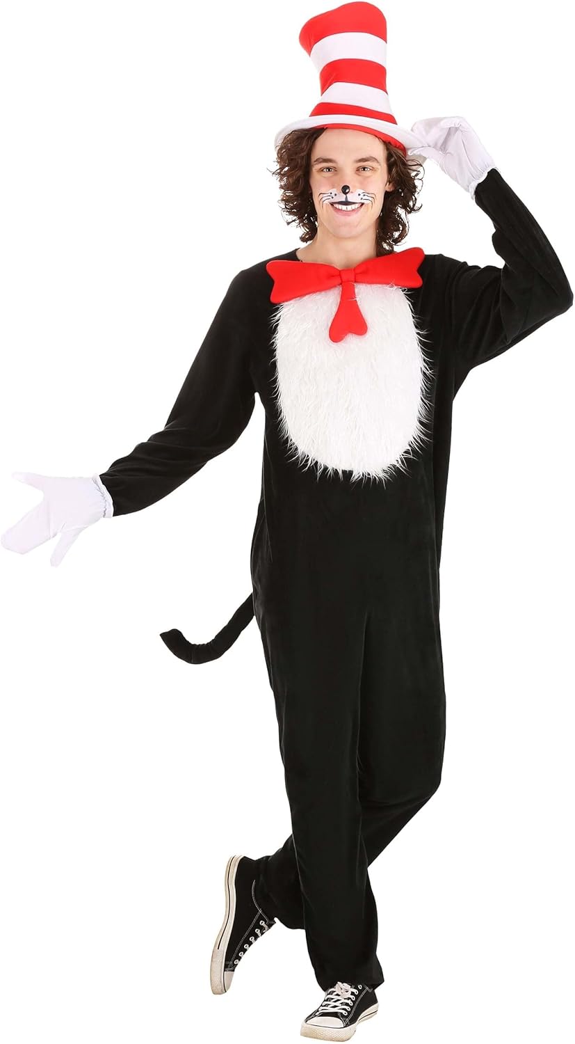Eloped The Cat in the Hat costume adults perfect parcel