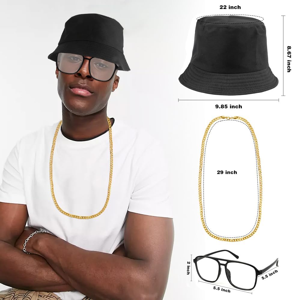 80s90s Rap Costume Set for Men