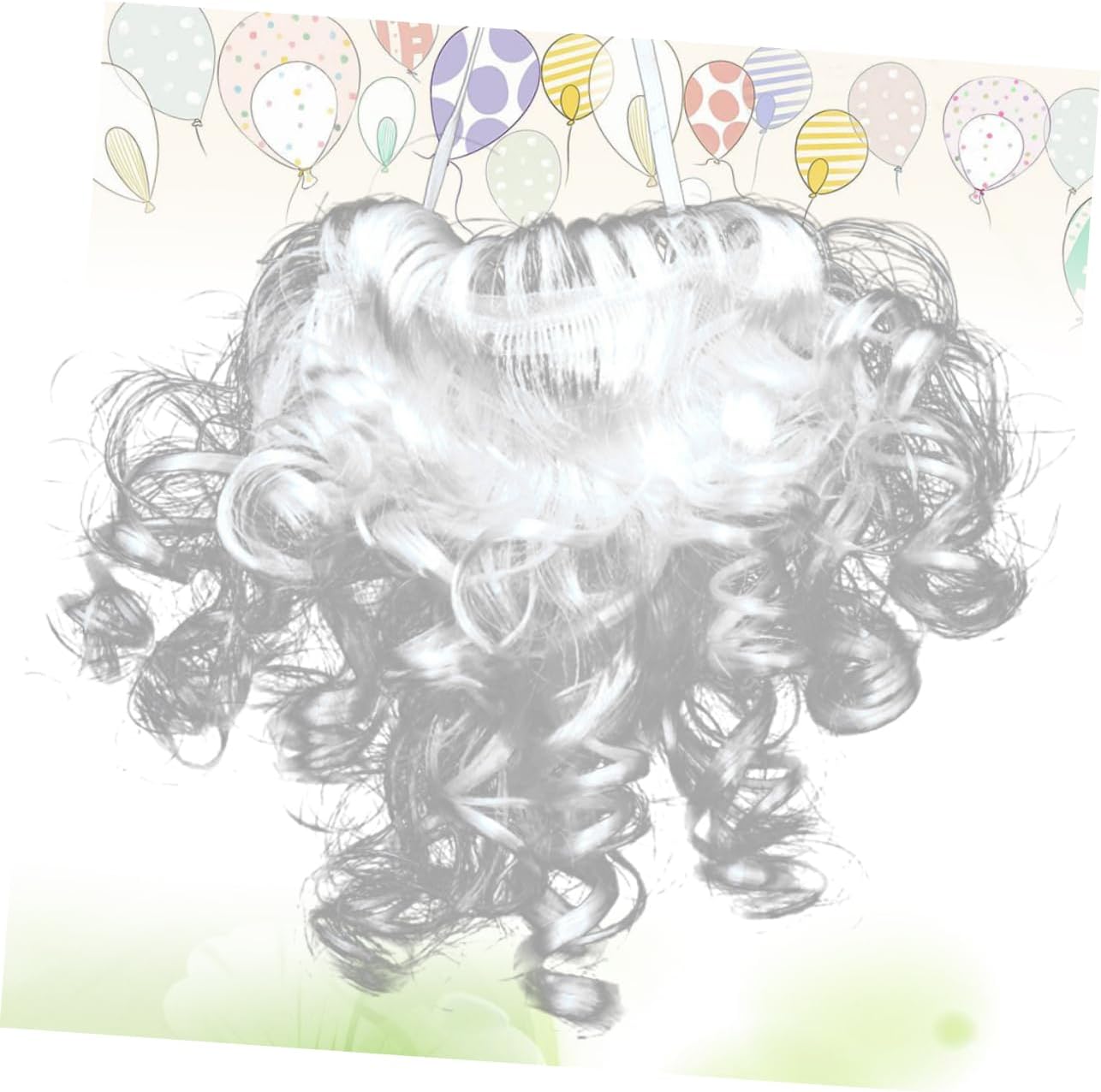 Halloween Party Fake Beard Costume White-beast costume