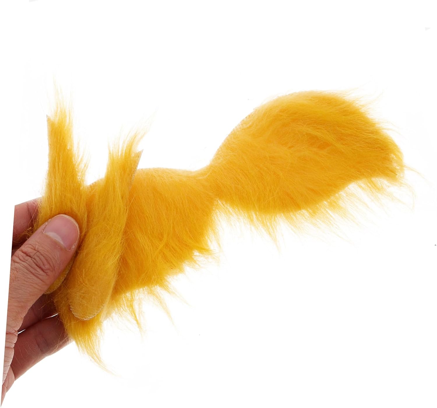 set of yellow fake eyebrows beards for cosplay mask costume