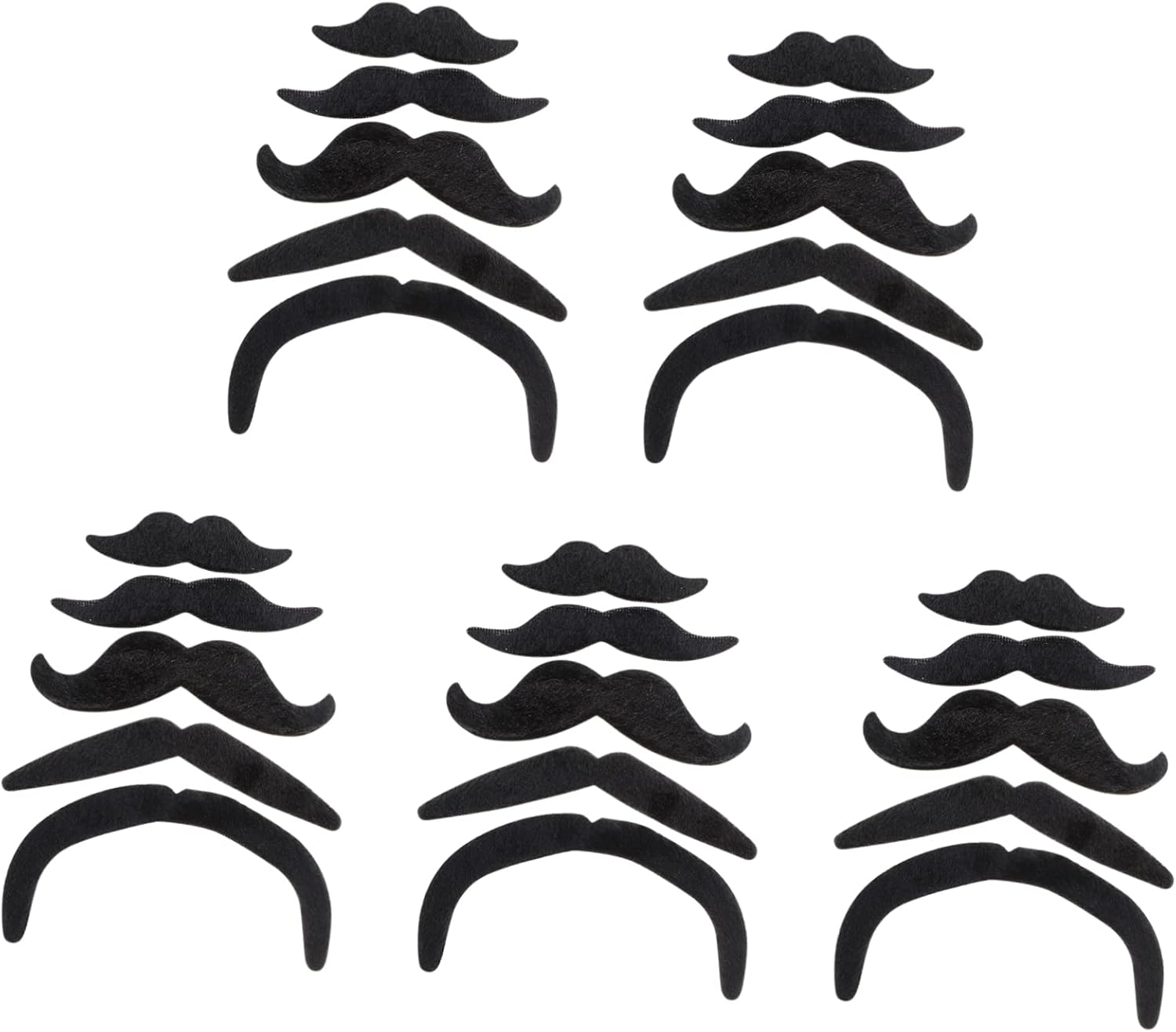 25PCS Pirate Fake Beard Mustache Set