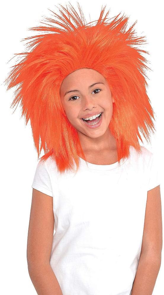 VIBRANT ORANGE WIG ONE SIZE PERFECT FOR PARTIES