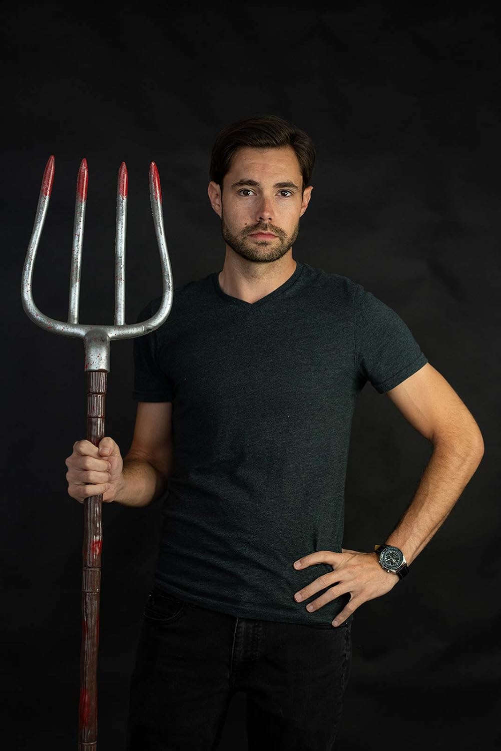 Lengthy Standout Adult Trident Pitchfork costume prop