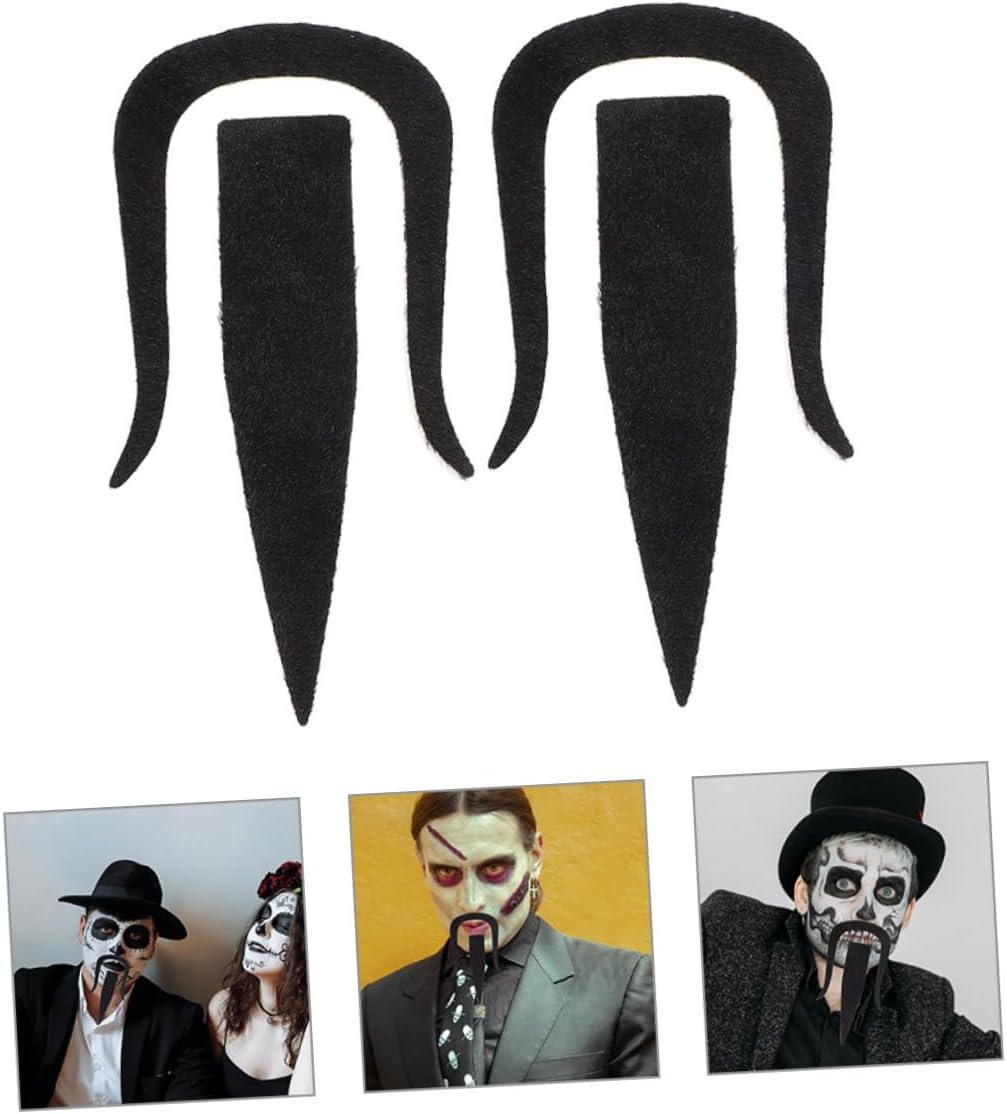 GALPADA Fake Mustache Bead for Adults Shaggy Costume Party Accessories