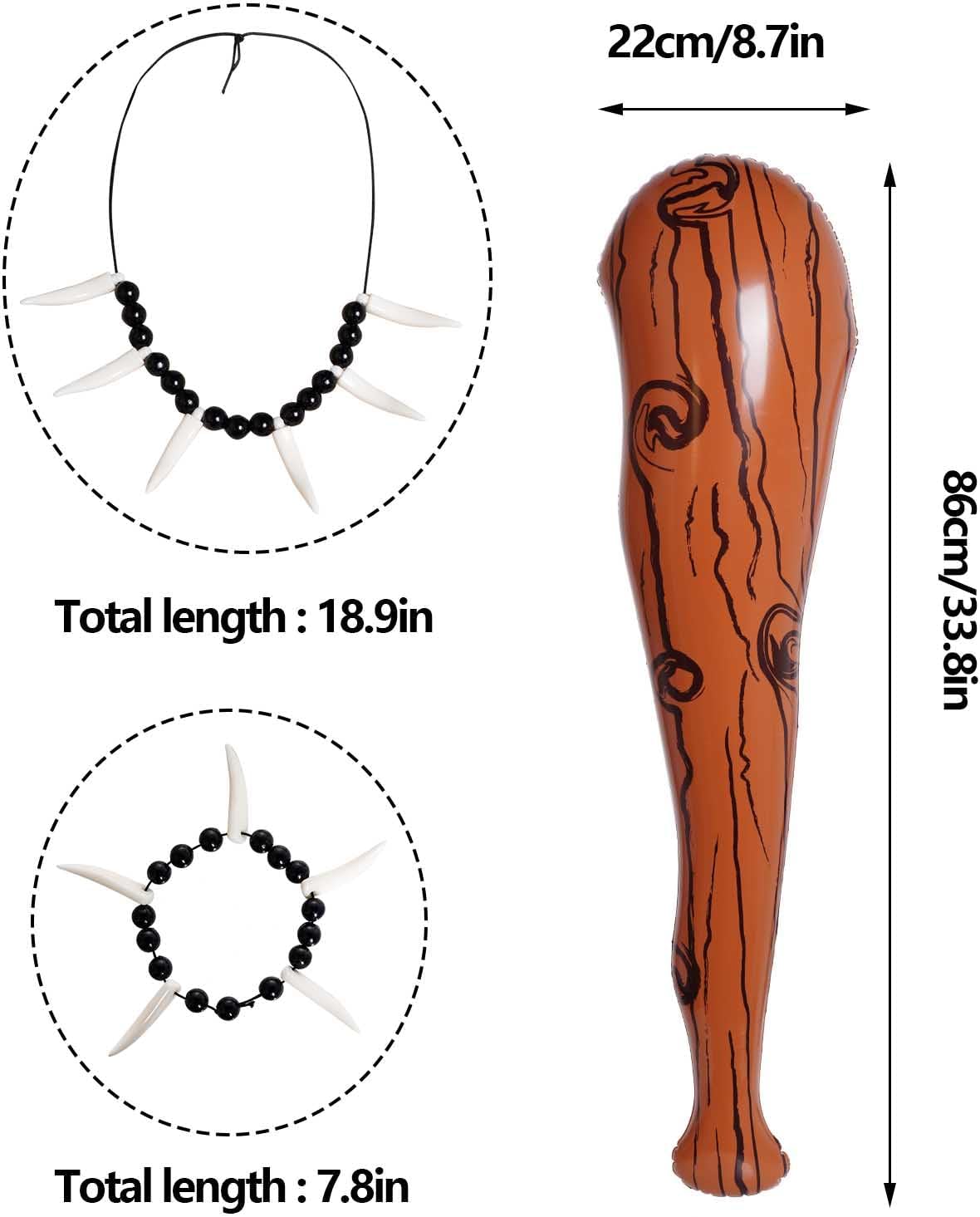 Prehistoric Caveman Costume Set for Halloween