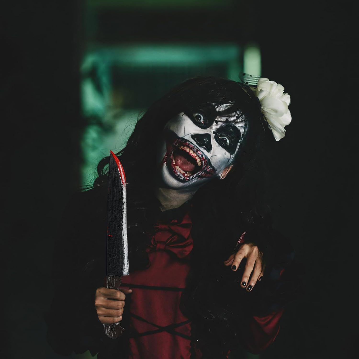 Scary Halloween Fake Blood Knife