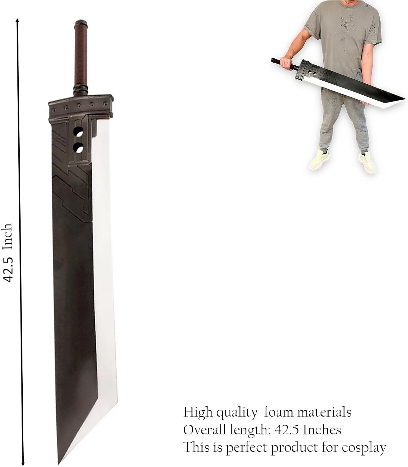 Sturdy PU Foam Sword Final Version - Role-Playing and Cosplay Compatible