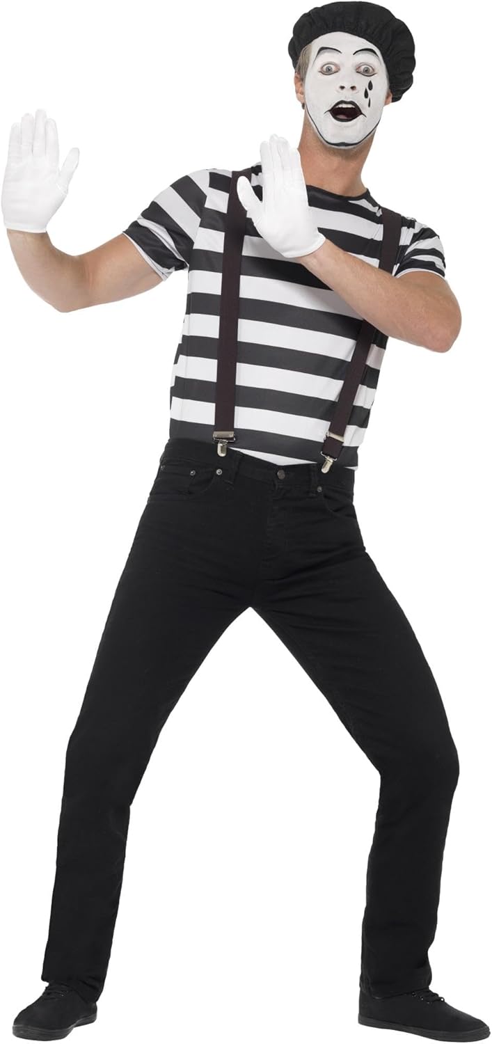 Smiffys Mens Gentleman Mime Artist Costume