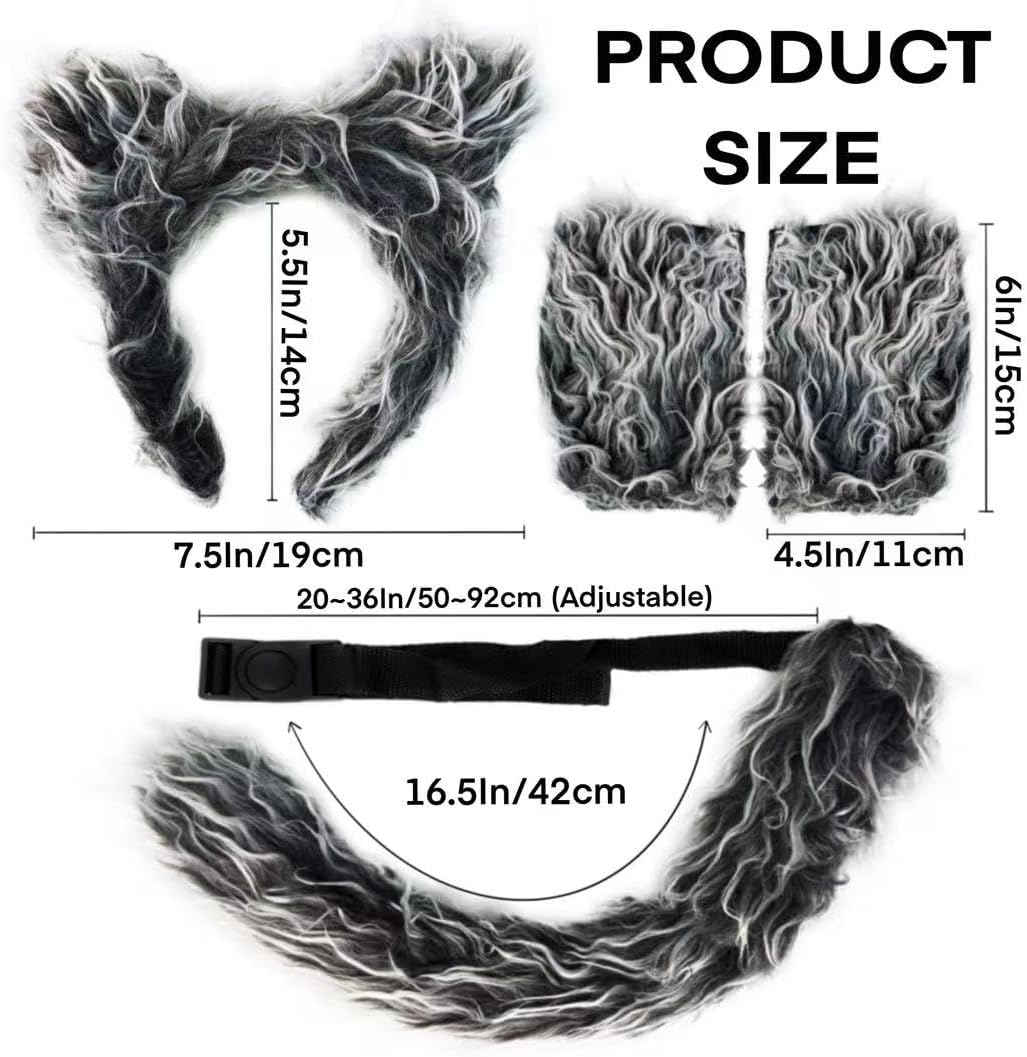 ARK Survivor Wolf Costume Halloween Playful Accessories