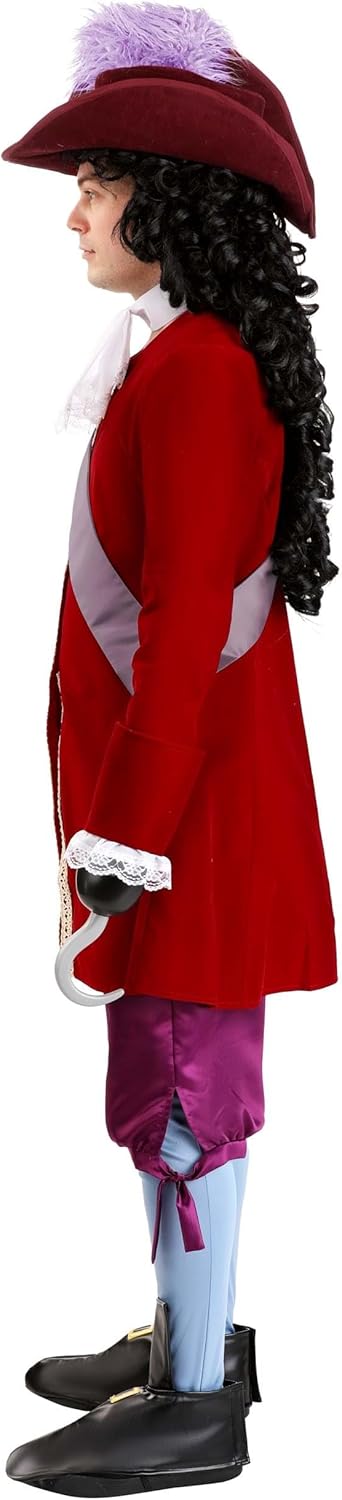 Halloween Swashbuckling Captain Hook Costume for Men