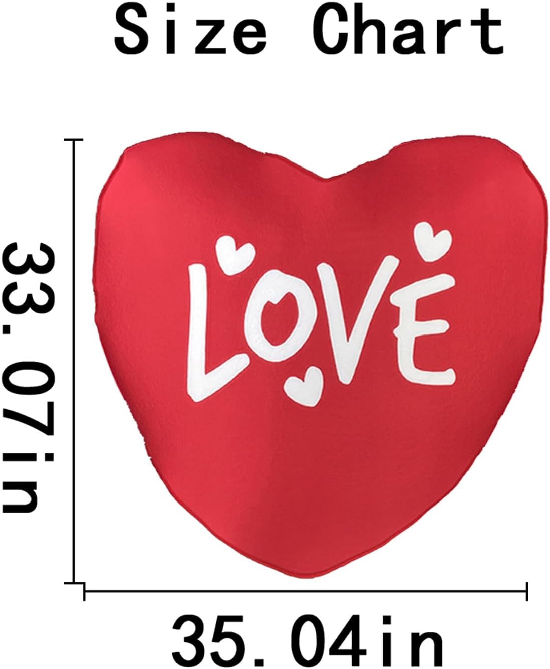 Adults Red Heart Dress Up Costume