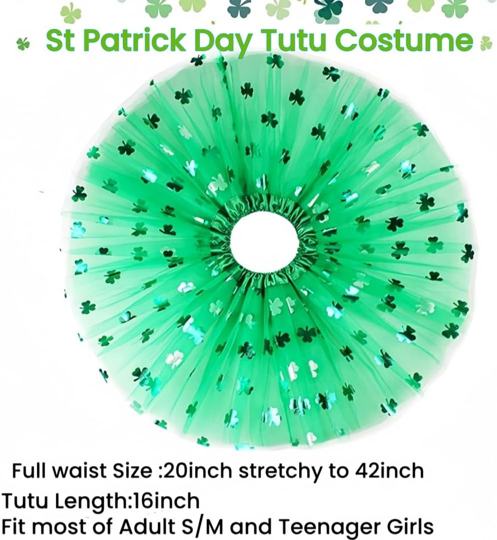 80s-Themed Shamrock Costume for Women
