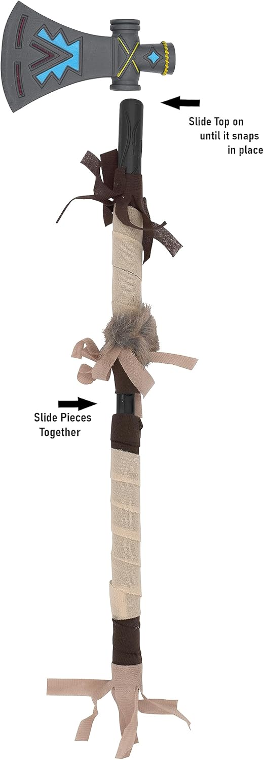 Nicky Bigs Novelties 17-Inch Fake tribal hatchet axe costume prop