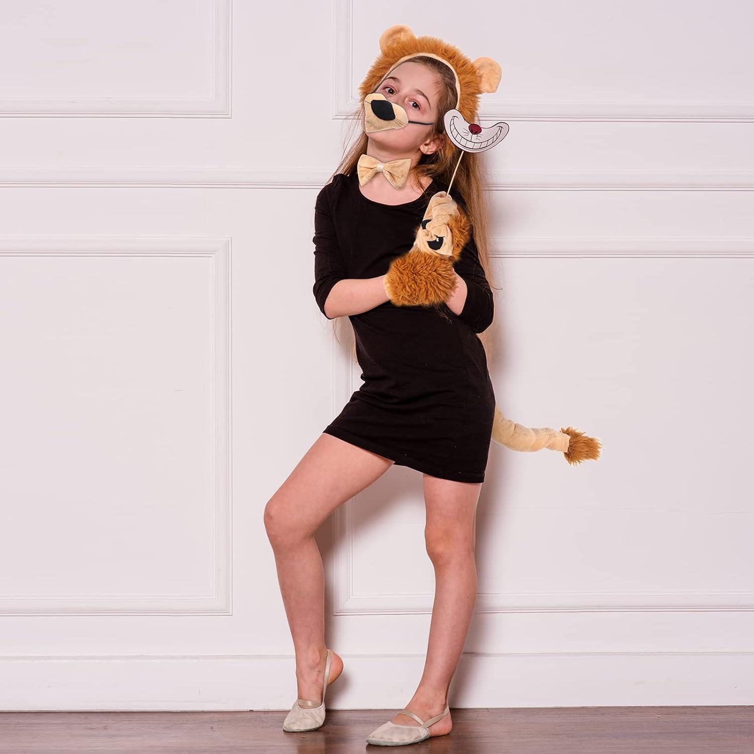 5 Piece Lion Costume Set for Kids Adults Halloween Party Accessories