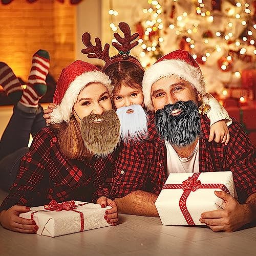 4-Piece Fake Beards Trick or Treat Halloween Costume Accessory