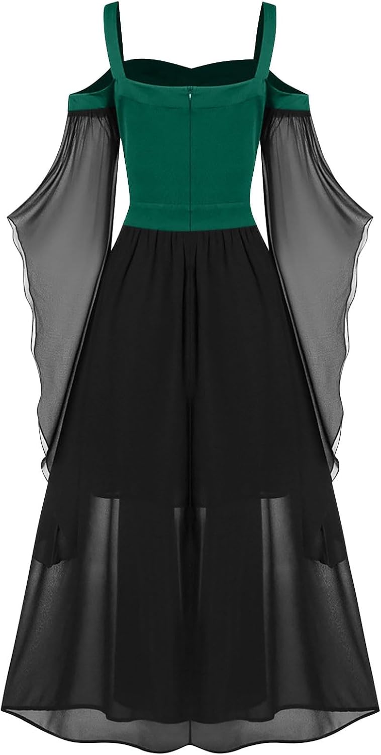 Renaissance Halloween Bundle Womens Party Dress Chemise Set