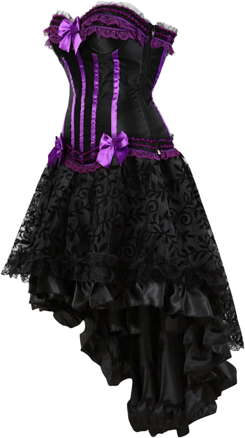 Renaissance Steampunk Corset Dress Women