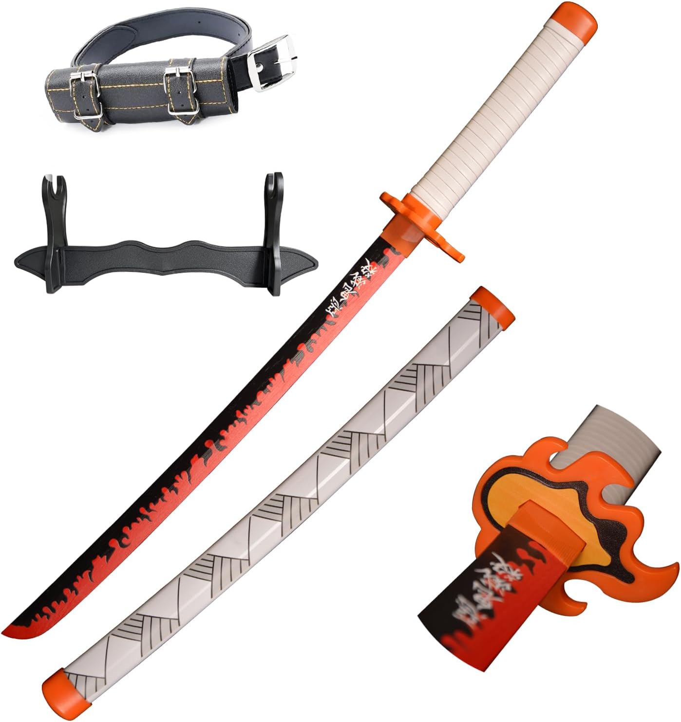 Rengoku Kyoujurou Samurai Katana Plastic Toy for Costume Play Halloween Cosplay Gift