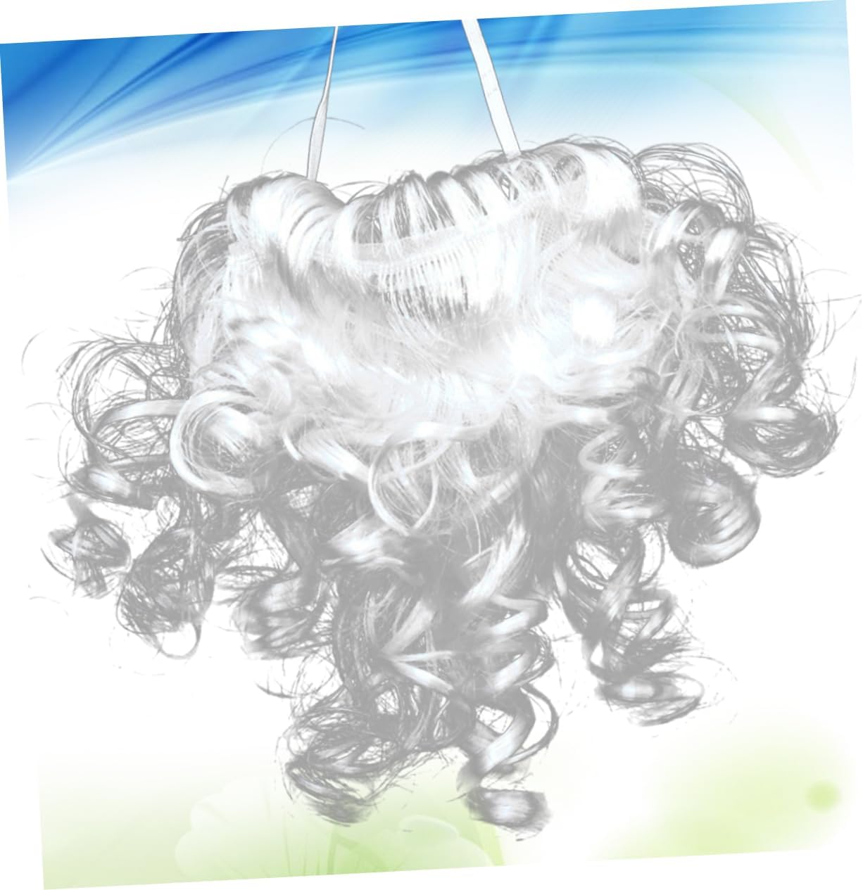 GALPADA Fake Beard Halloween costume - White Role Play beard Costume